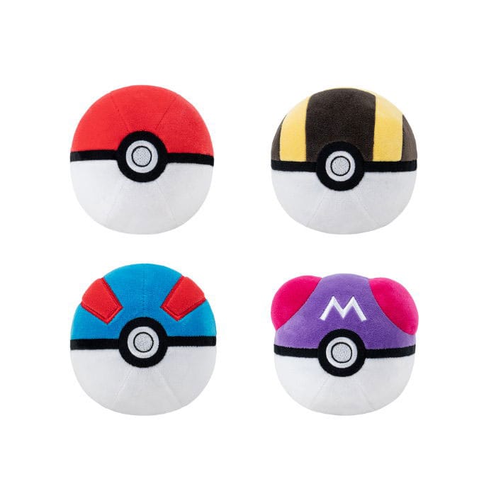 Pokémon Plüschfigur Pokeball Version 1 10 cm Sortiment (6)
