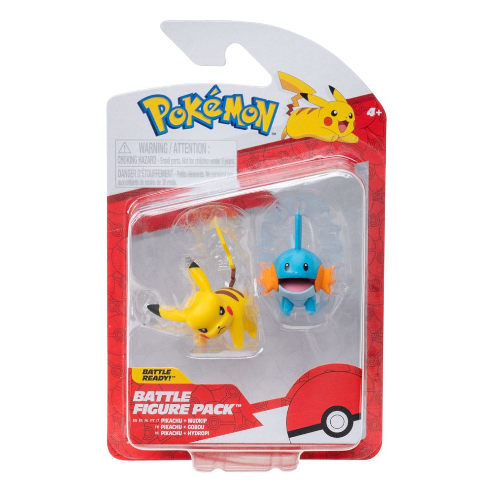 Pokémon First Partner Battle Figure Set Figuren 2er-Pack Hydropi & Pikachu #4