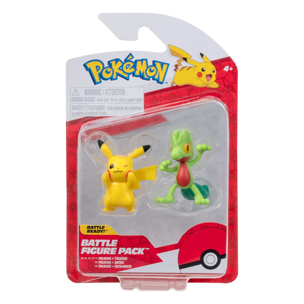 Pokémon First Partner Battle Figure Set Figuren 2er-Pack Geckarbor & Pikachu #8