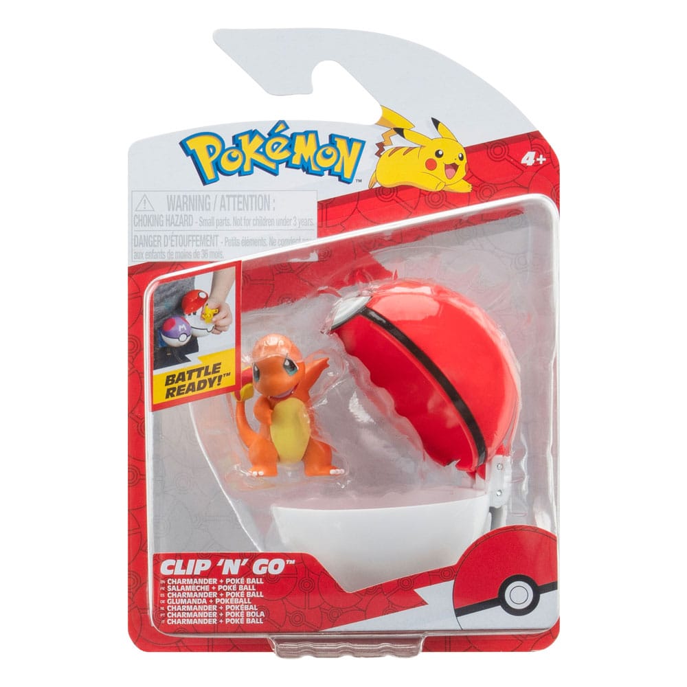 Pokémon Clip'n'Go Poké Balls Glumanda #1 & Pokéball