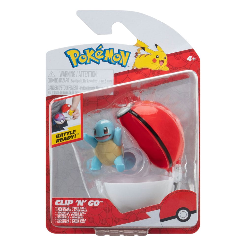 Pokémon Clip'n'Go Poké Balls Schiggy #3 & Pokéball