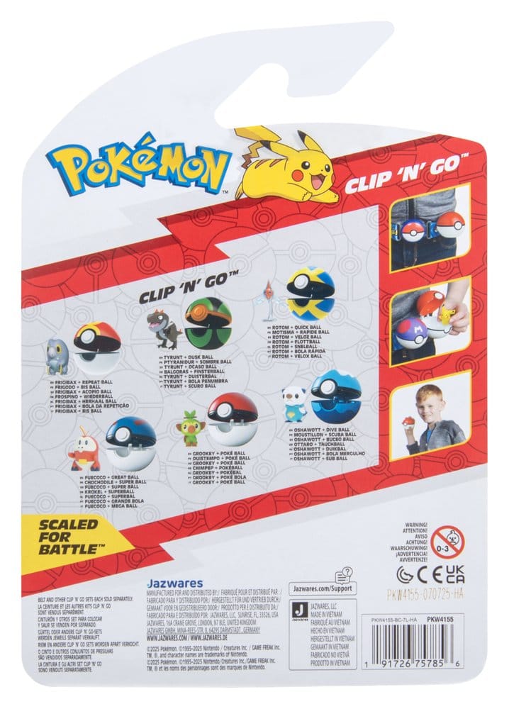 Pokémon Clip 'n' Go Actionfigur Wave 21 Rotom & Schnellball