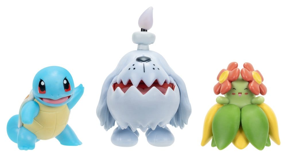 Pokémon Battle Figure Actionfiguren 3er-Pack Schiggy, Gruff & Blubella