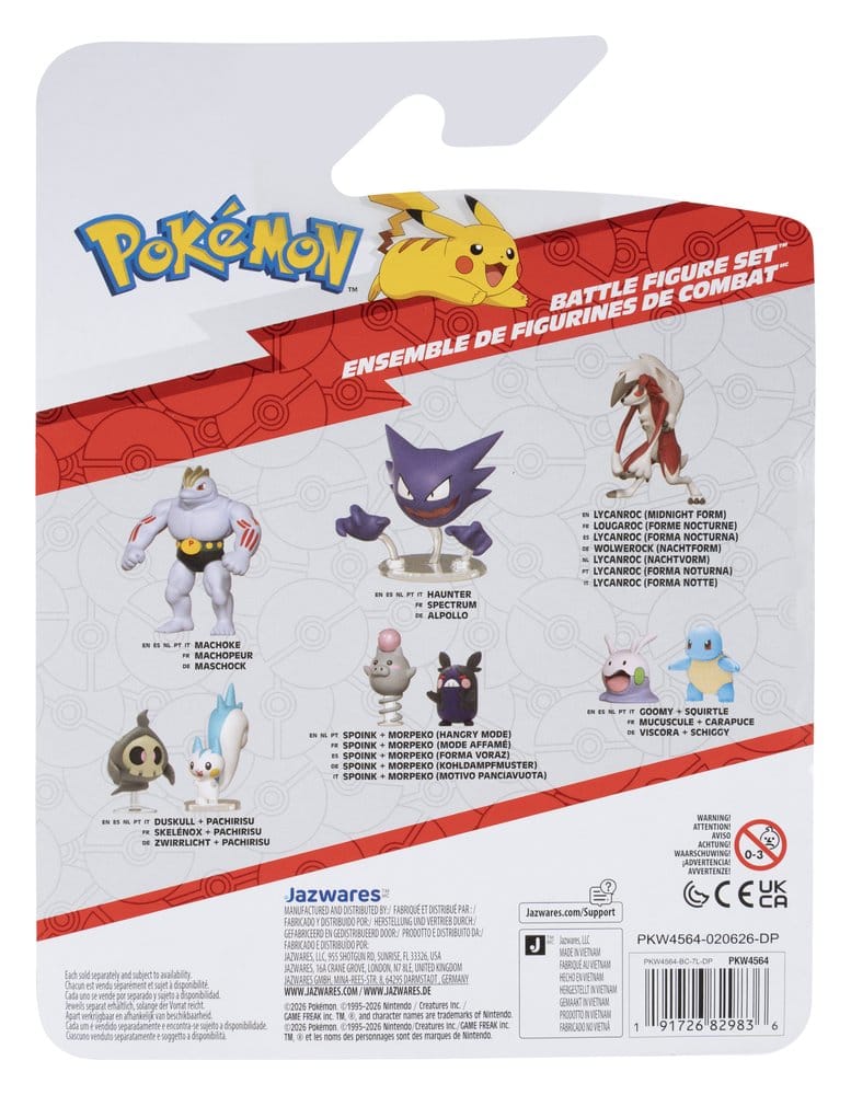 Pokémon Battle Figure Set Actionfiguren Bisasam, Ditto & Alola-Knogga (3er-Pack)