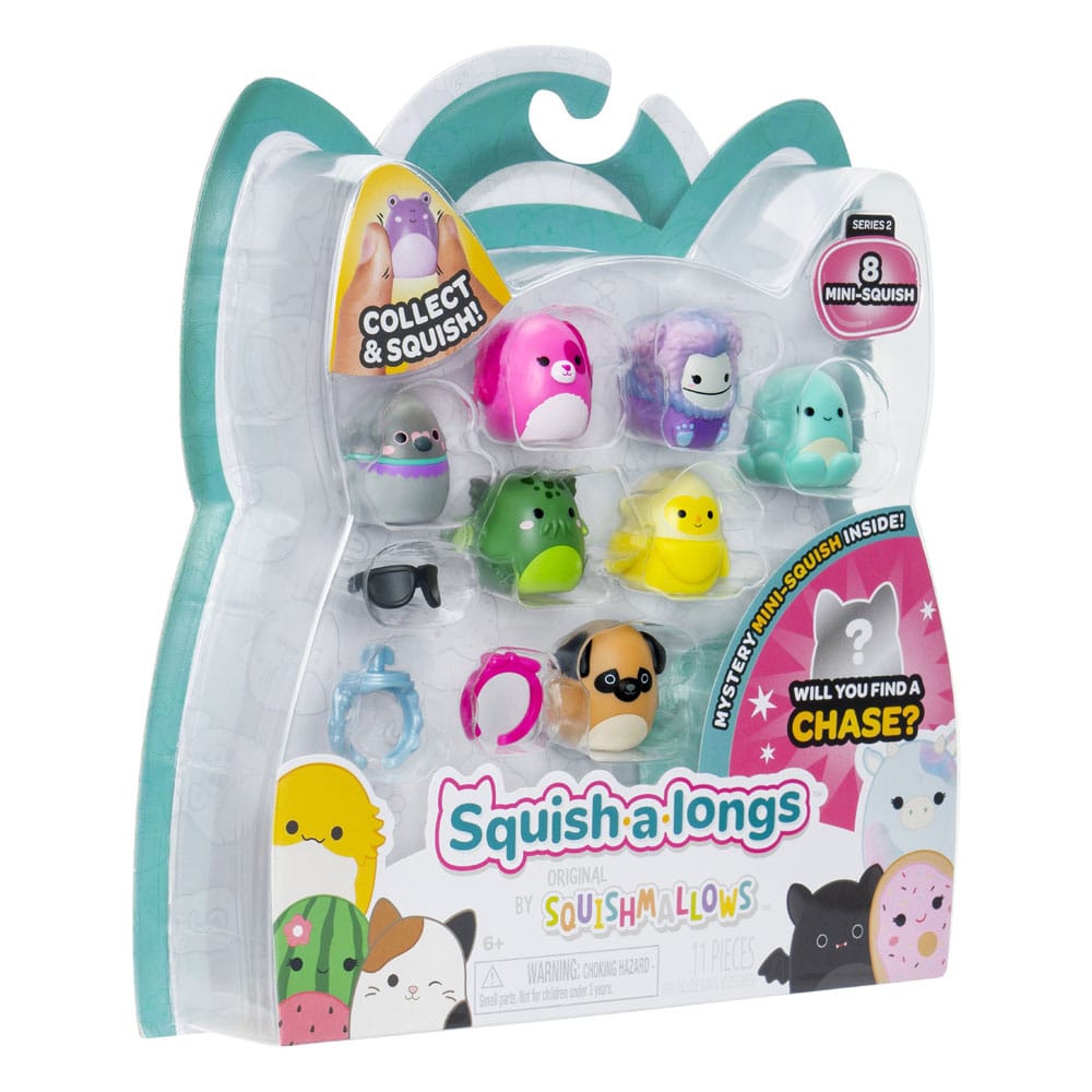 Squishmallows Squish-a-longs Minifiguren 8er Pack Set Series 2 Style 1 2,5 cm