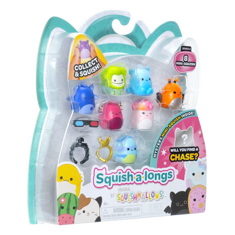 Squishmallows Squish-a-longs Minifiguren 8er Pack Set Series 2 Style 2 2,5 cm