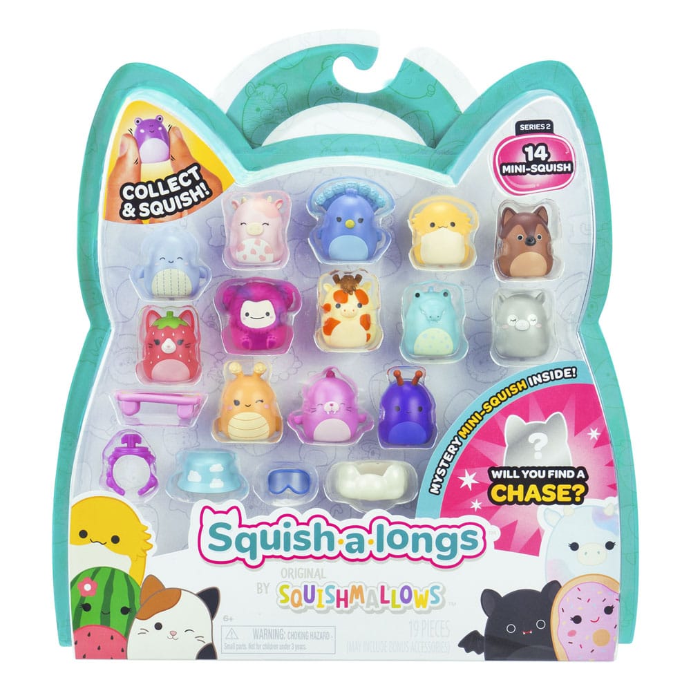 Squishmallows Squish-a-longs Minifiguren 14er Pack Set Series 2 Style 2 2,5 cm