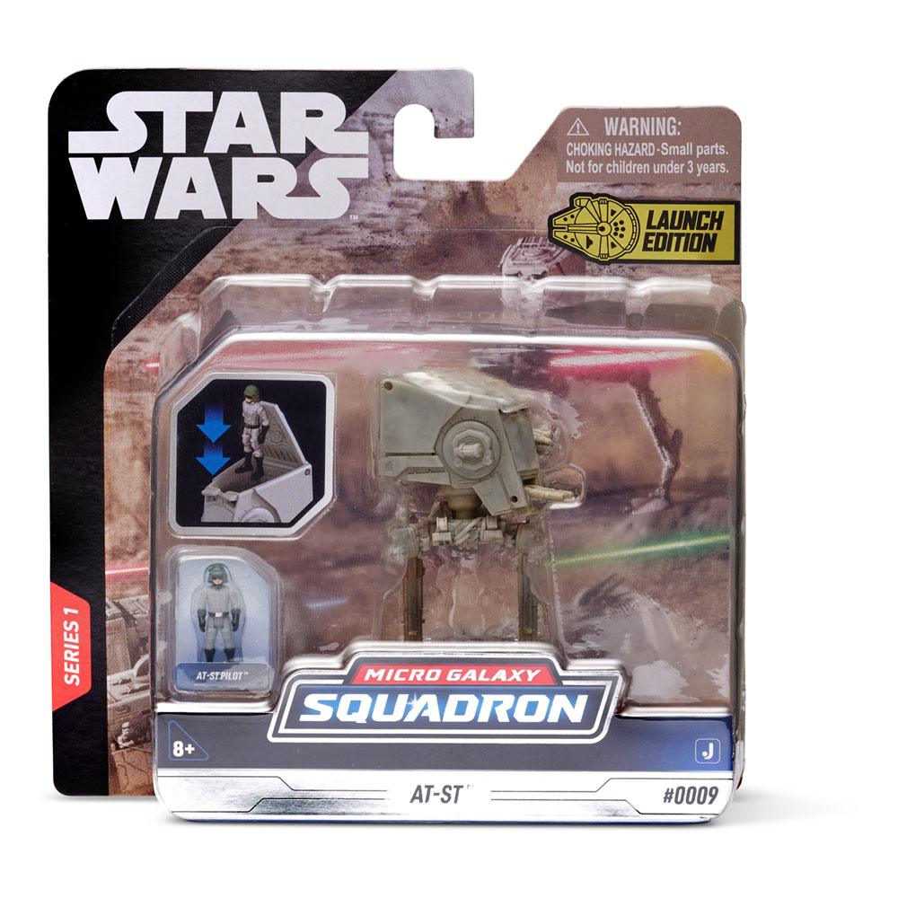 Star Wars Micro Galaxy Squadron Fahrzeug mit Figur AT-ST 7,5 cm