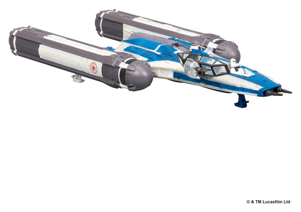 Star Wars Mittelgroßes Fahrzeug BTL-B Y-wing Starfighter with Clone Captain Rex 13 cm