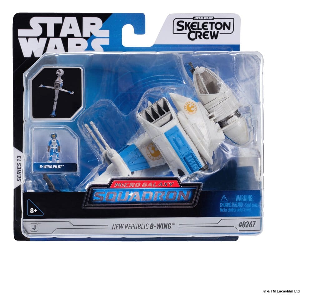 Star Wars Mittelgroßes Fahrzeug & Figuren Set Neue Republik B-flügler & B-flügler Pilot