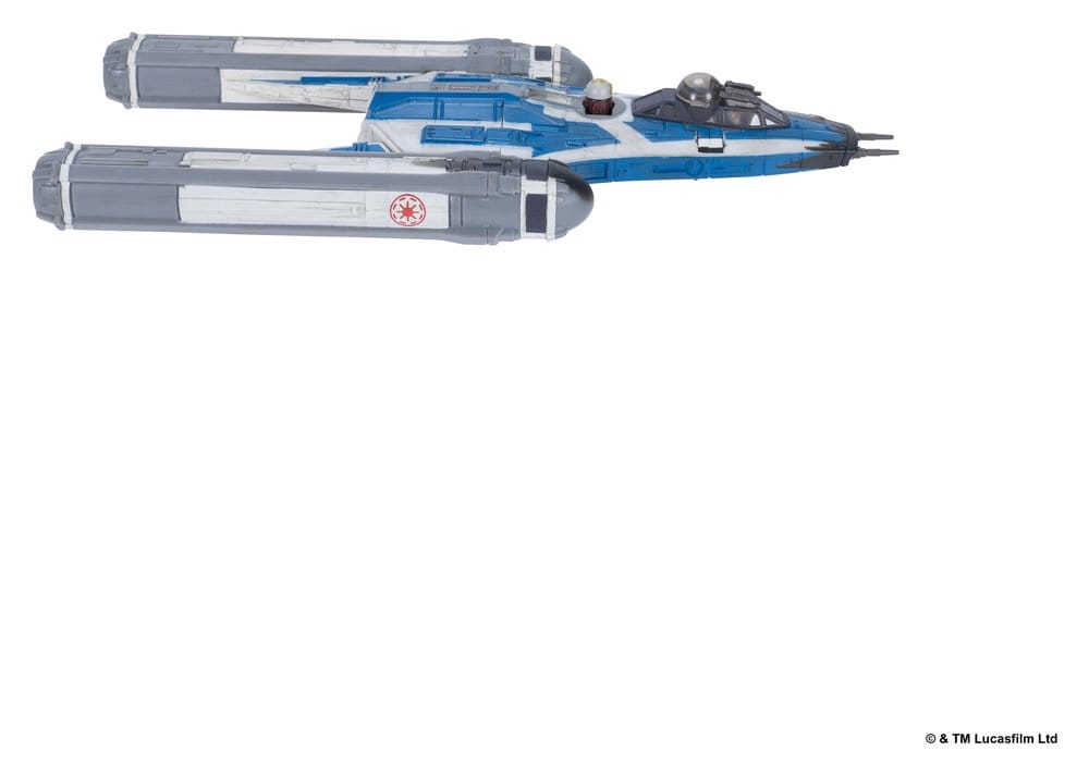 Star Wars Mittelgroßes Fahrzeug & Figuren Set BTL-B Y-Flügler & Ahsoka & R7-A7