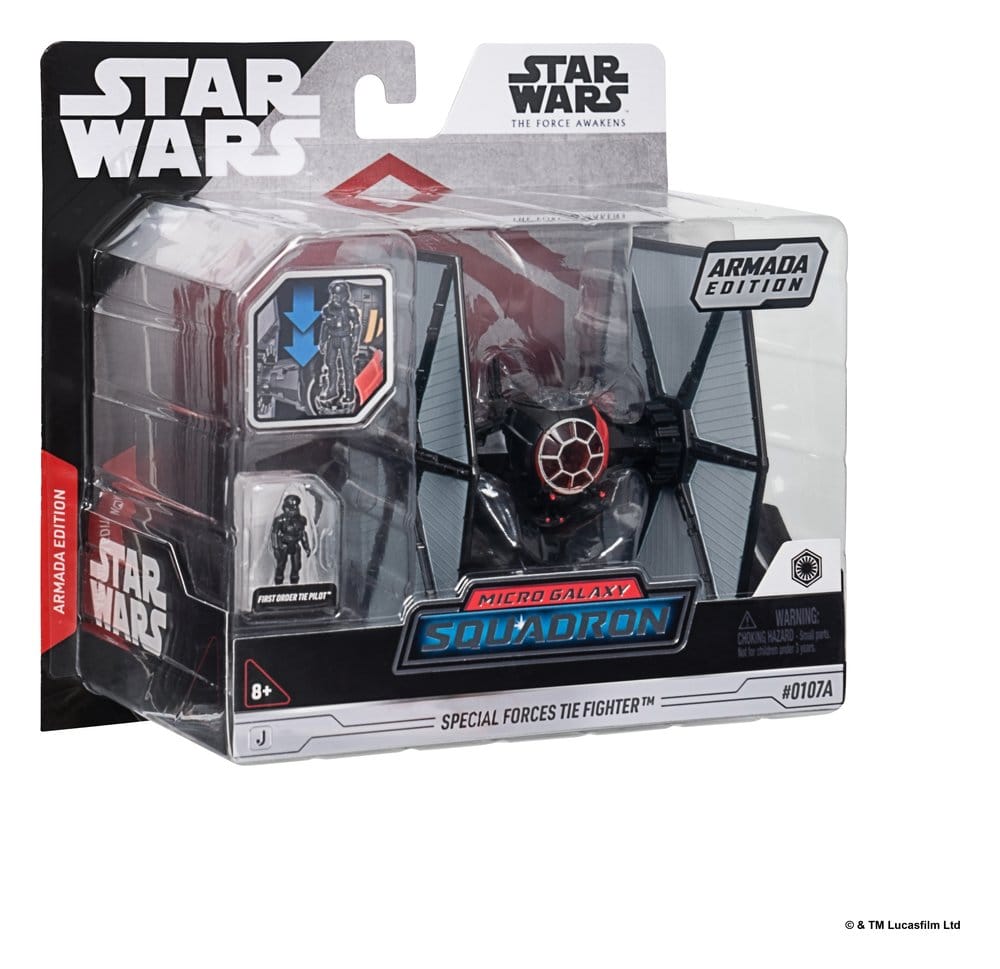 Star Wars Mittelgroßes Fahrzeug & Figuren Set Spezialkräfte TIE-Jäger & Erste Ordnung TIE-Pilot (Armada Edition)