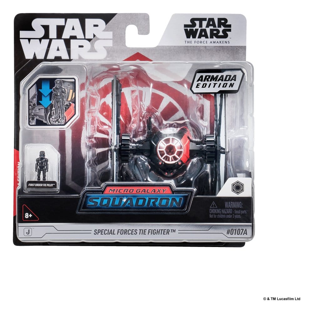 Star Wars Mittelgroßes Fahrzeug & Figuren Set Spezialkräfte TIE-Jäger & Erste Ordnung TIE-Pilot (Armada Edition)
