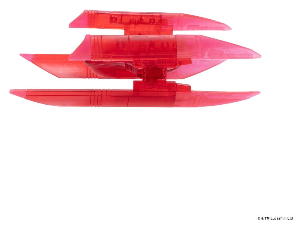 Star Wars Mittelgroßes Fahrzeug & Figuren Set Hyänen-Bomber (Rotes Hologramm) & Kampfdroide (Chase)