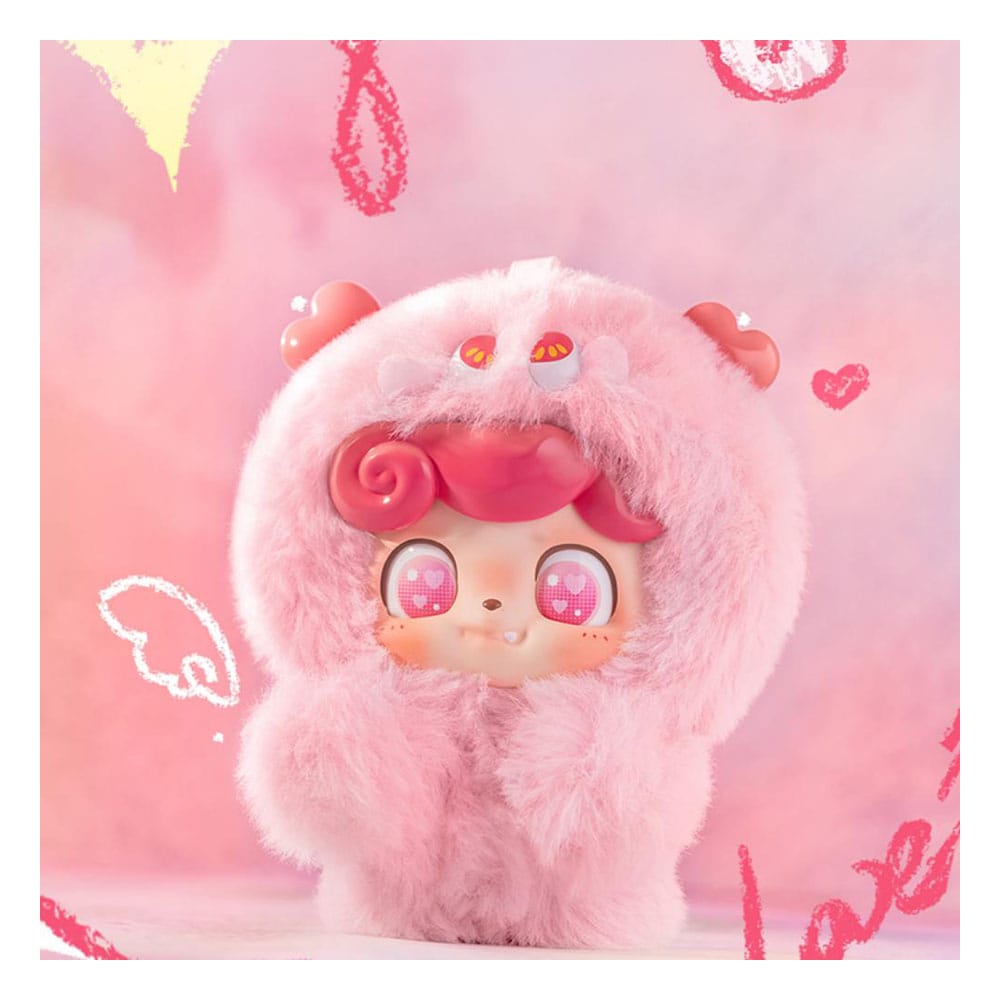 QKid: Emotional Hairy Monsters Series Blind Box Figur 12 - 14 cm Display (6)