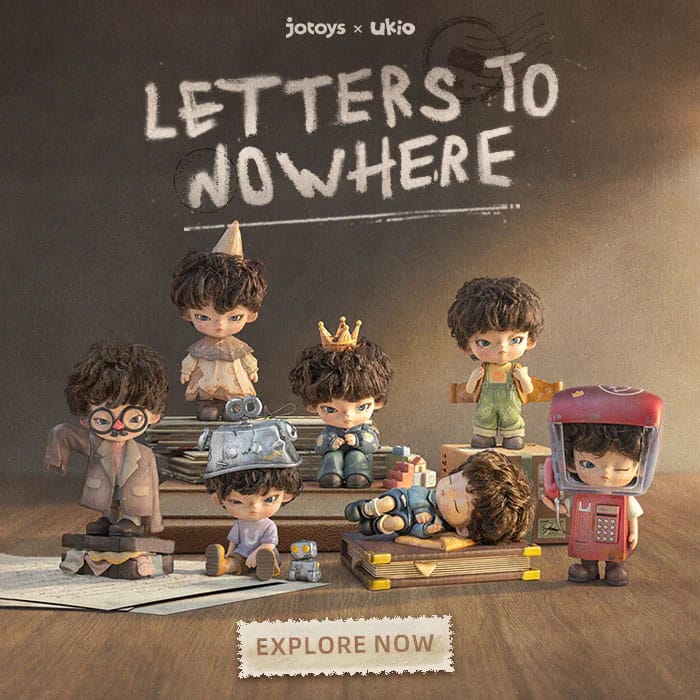 Ukio Letters to nowhere Series Blind Box Figur 8 cm Display (6)