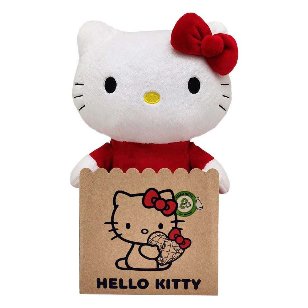 Sanrio Plüschfigur Hello Kitty mit rotem Kleid 24 cm