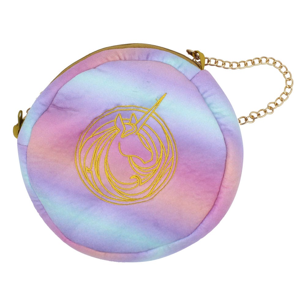 Unicorn Academy Plüsch-Umhängetasche Round