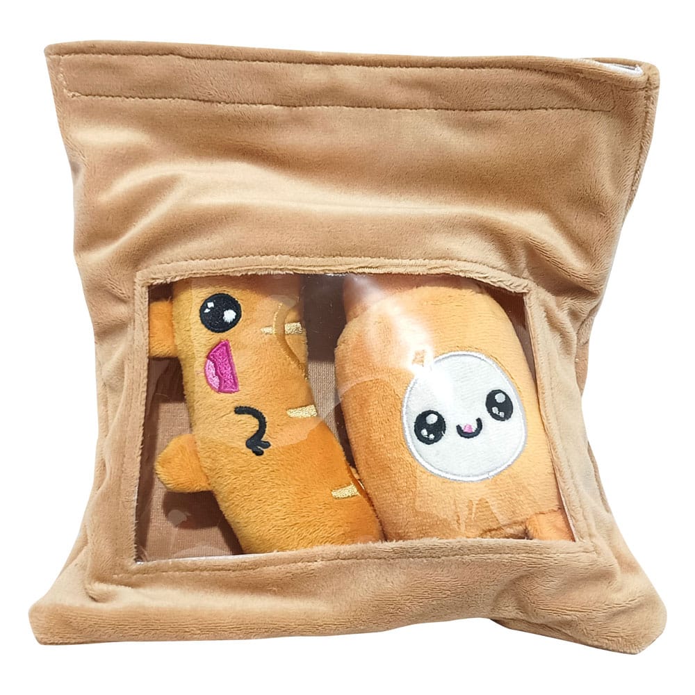Yummis Together Plüschfiguren 2er-pack Bratwurst & Senf in Take Away Bag 21 cm