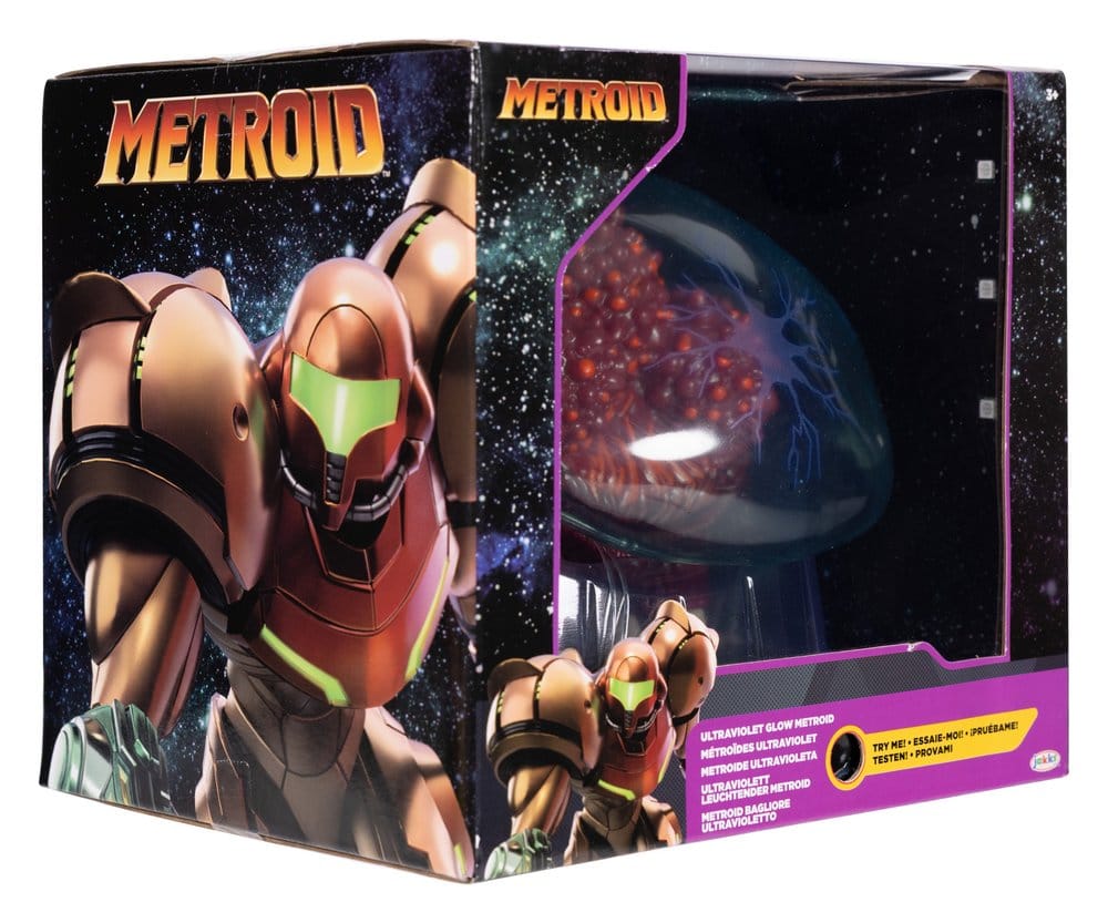 World of Nintendo Metroid Prime Actionfigur Metroid Ultraviolet Glow 15 cm