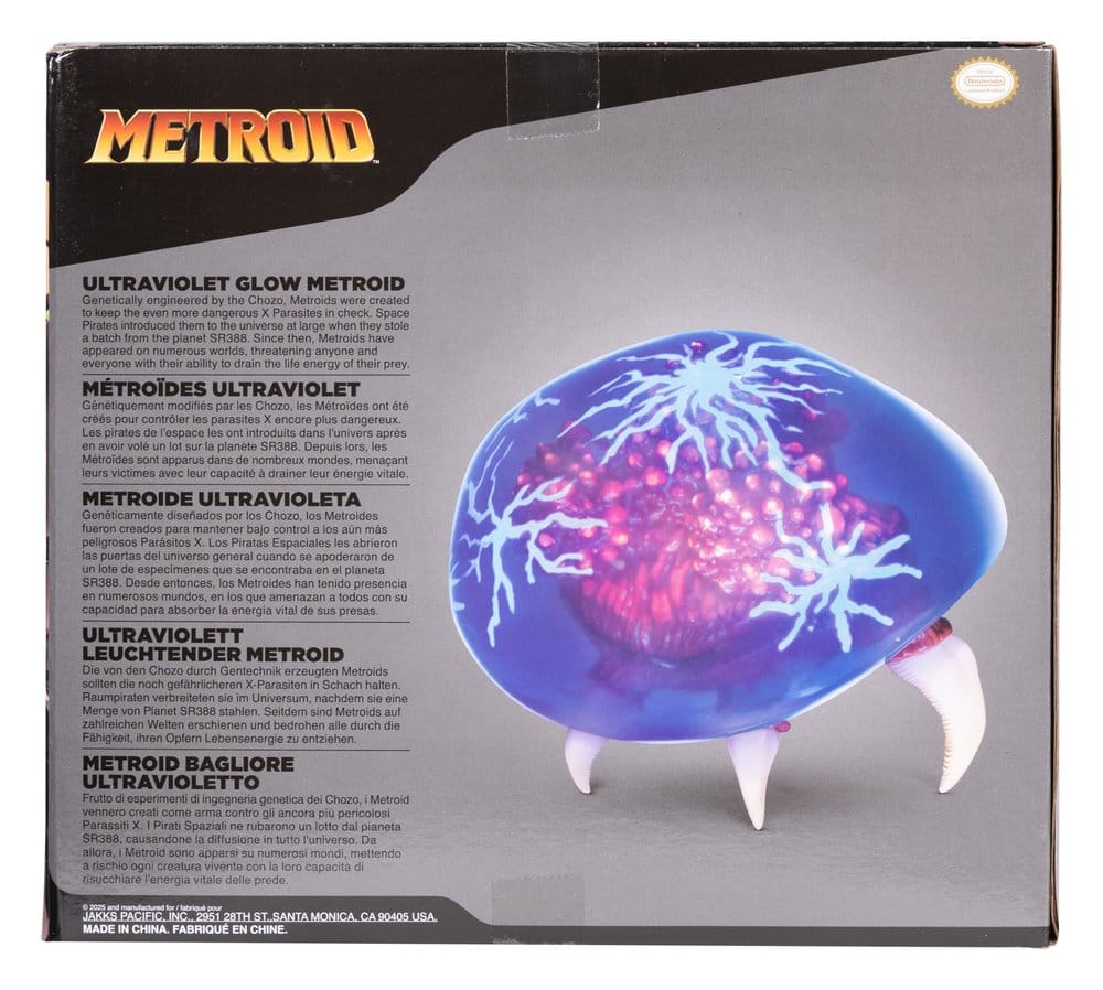 World of Nintendo Metroid Prime Actionfigur Metroid Ultraviolet Glow 15 cm