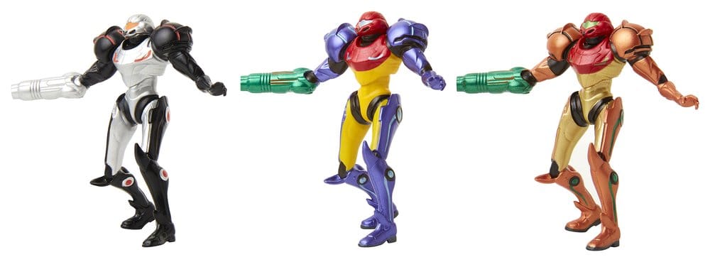 World of Nintendo Metroid Minifiguren 3er-Pack Chozo Power Suits 6 cm