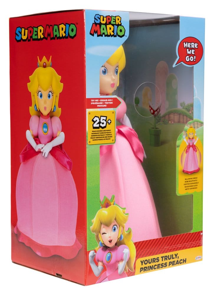 World of Nintendo Sprechende Actionfigur Princess Peach Yours Truly 36 cm
