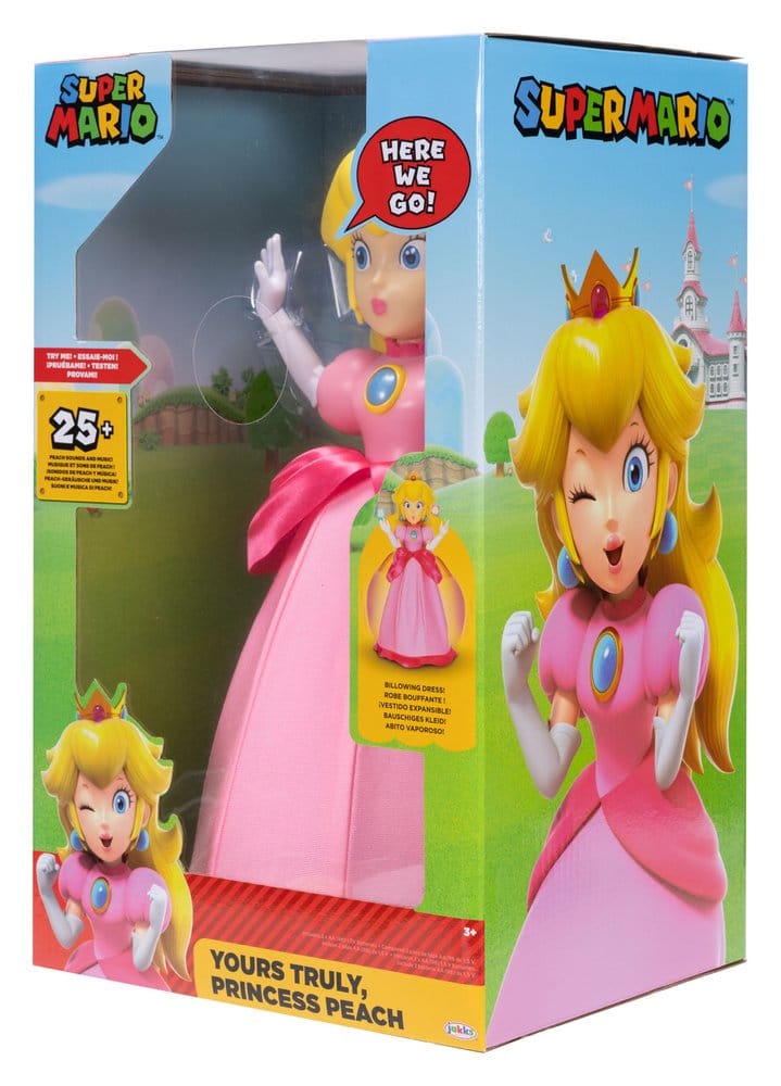 World of Nintendo Sprechende Actionfigur Princess Peach Yours Truly 36 cm