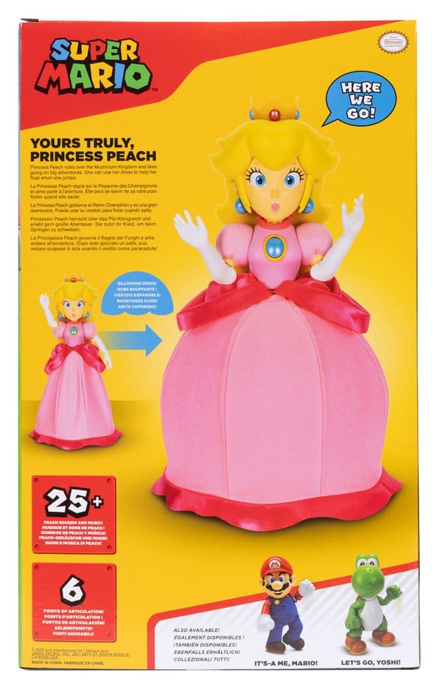 World of Nintendo Sprechende Actionfigur Princess Peach Yours Truly 36 cm