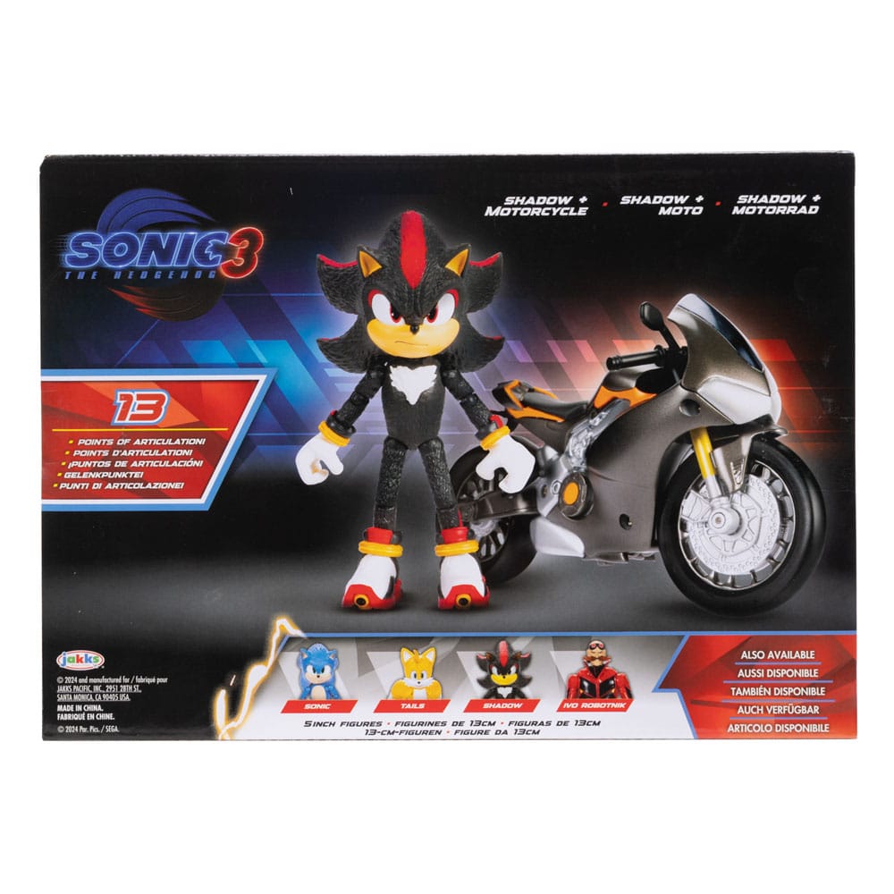 Sonic - The Hedgehog Movie 3 Actionfigur mit Fahrzeug 13 cm