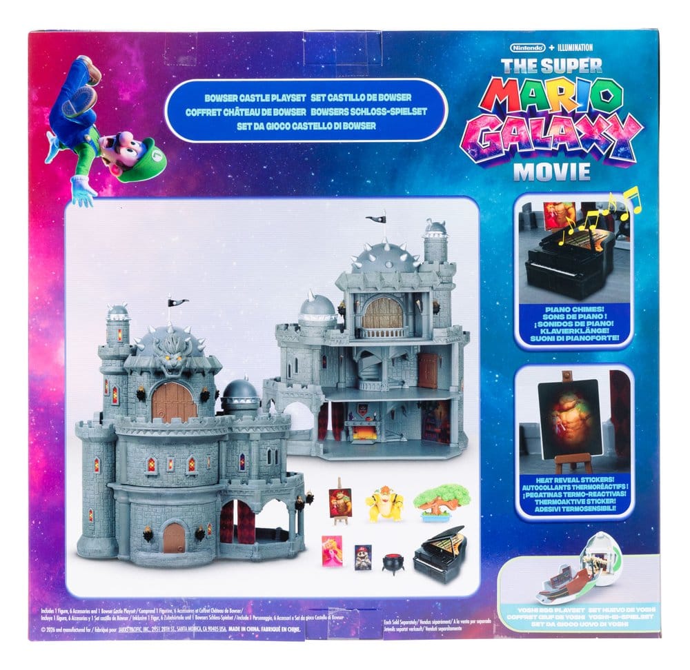 Der Super Mario Galaxy Film Deluxe Spielset mit 1 Minifigur Bowsers Schloss