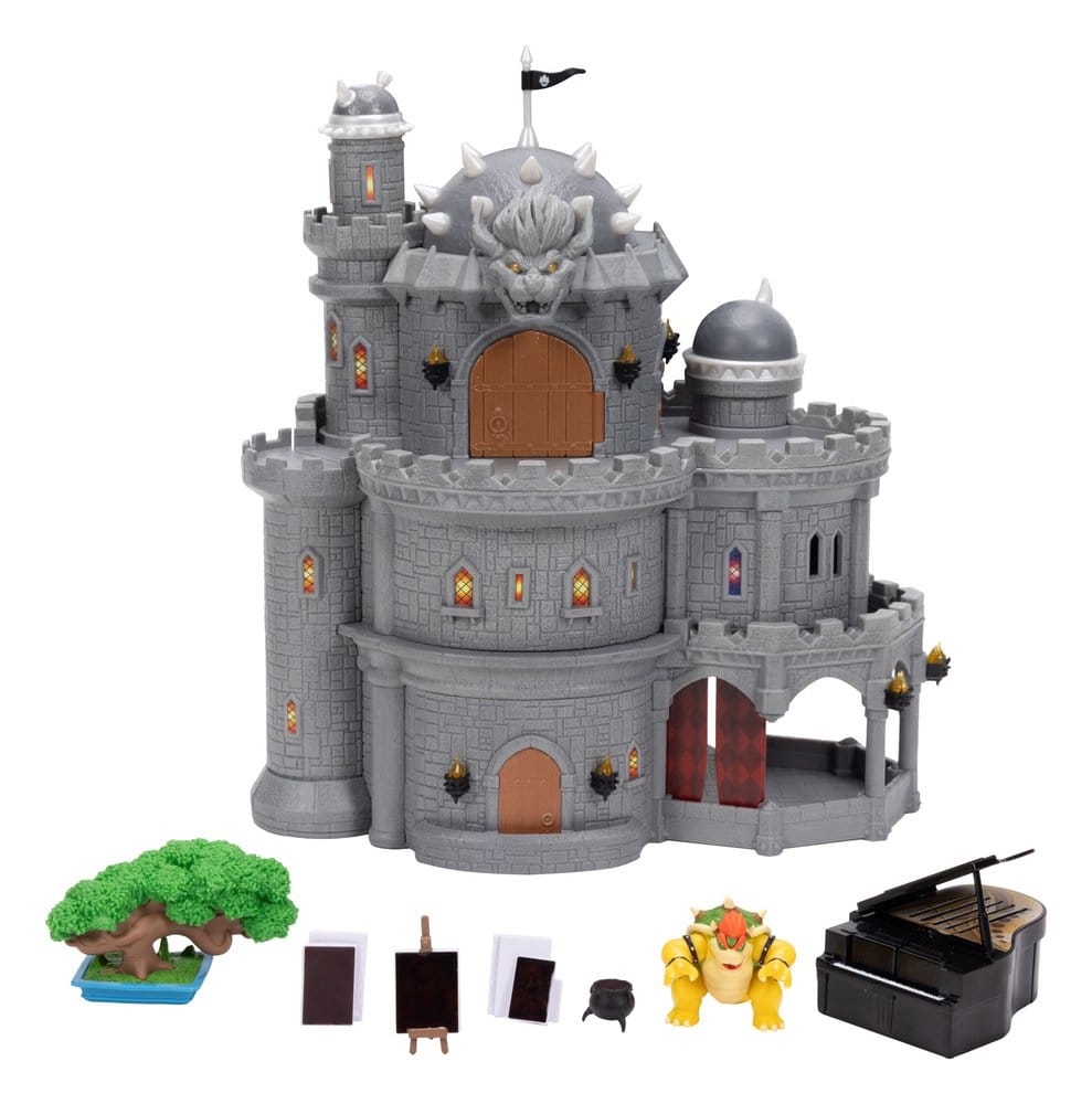 Der Super Mario Galaxy Film Deluxe Spielset mit 1 Minifigur Bowsers Schloss