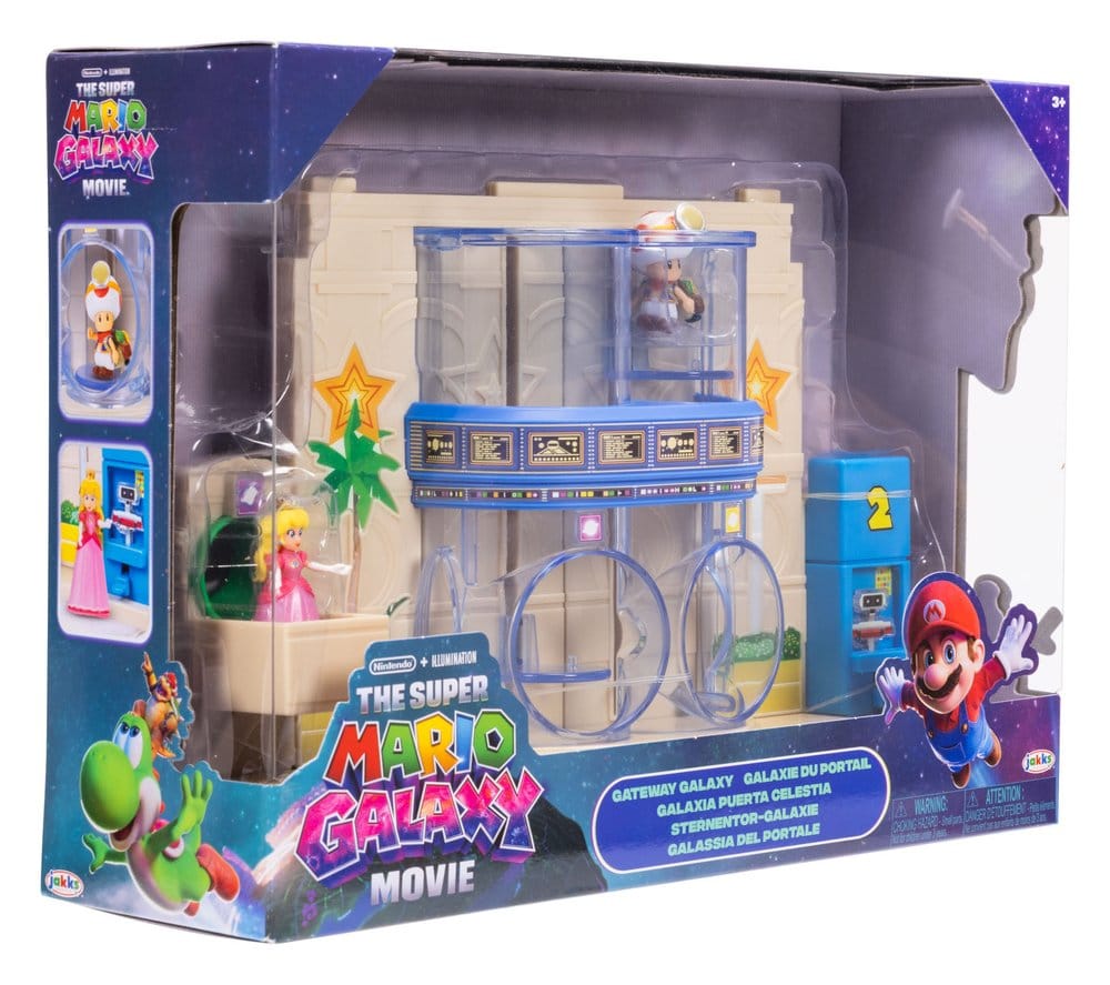Der Super Mario Galaxy Film Diorama mit 2 Minifiguren Sternentor-Galaxie