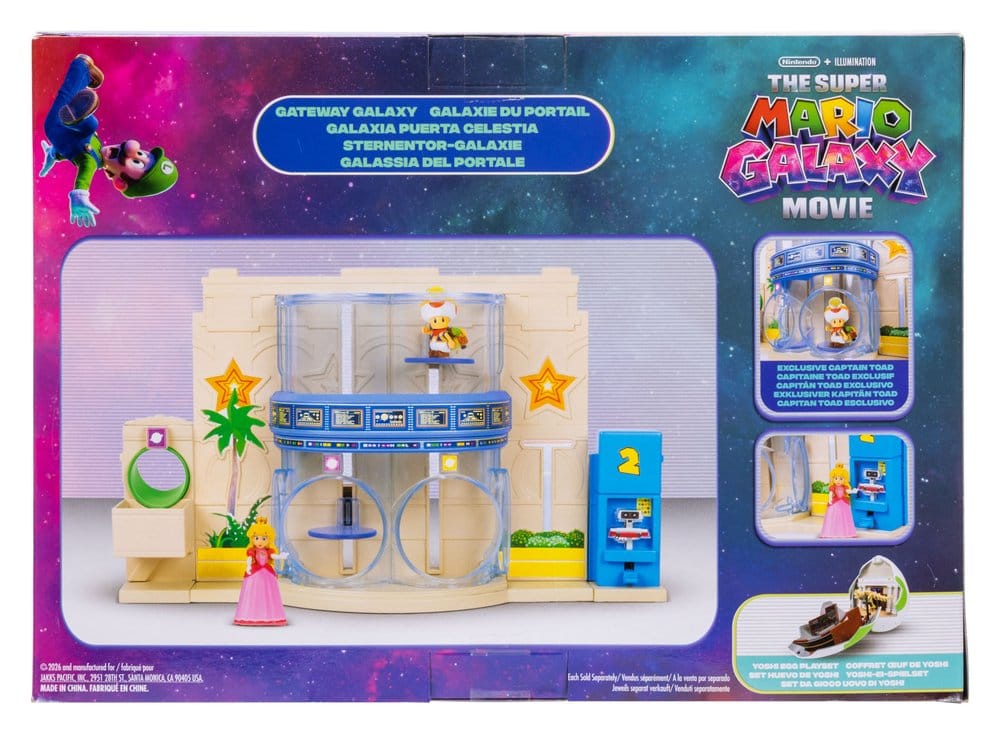 Der Super Mario Galaxy Film Diorama mit 2 Minifiguren Sternentor-Galaxie
