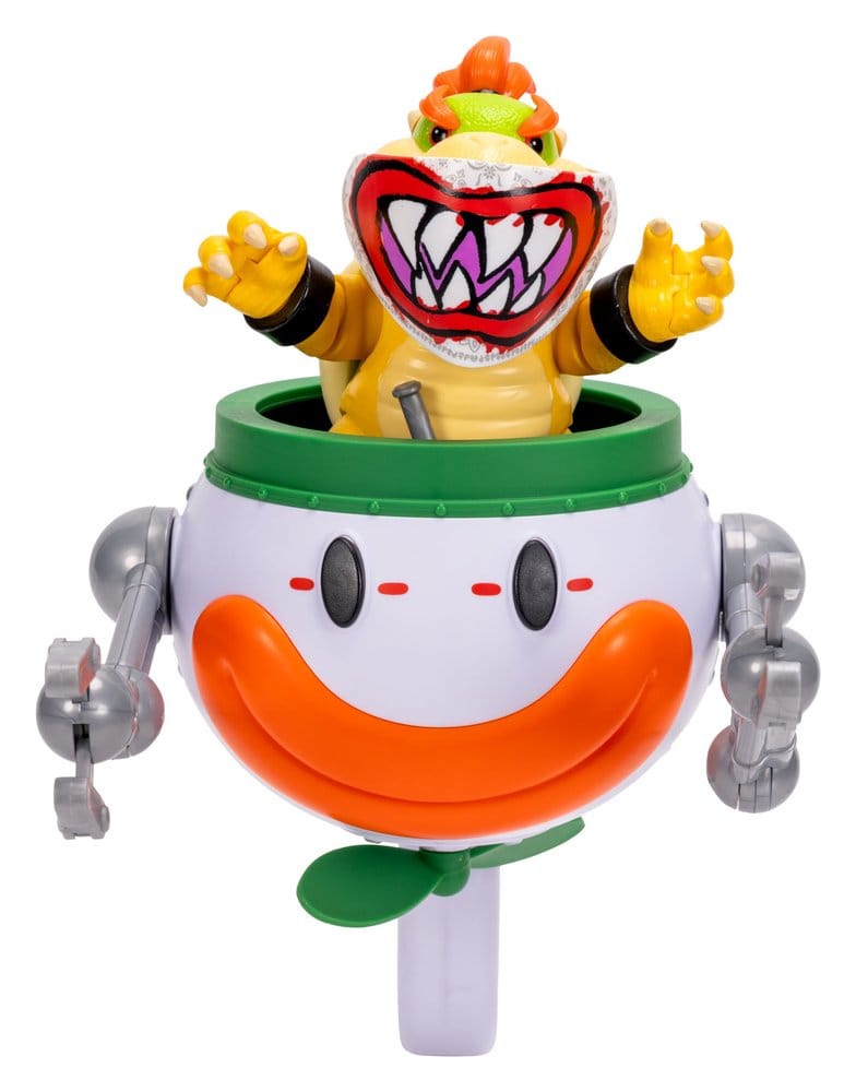 Der Super Mario Galaxy Film Actionfigur Bowser Jr. with Clown Car 13 cm