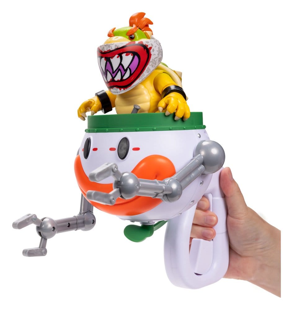 Der Super Mario Galaxy Film Actionfigur Bowser Jr. with Clown Car 13 cm