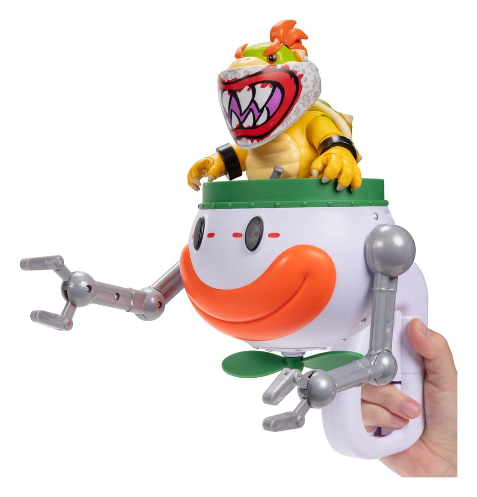 Der Super Mario Galaxy Film Actionfigur Bowser Jr. with Clown Car 13 cm
