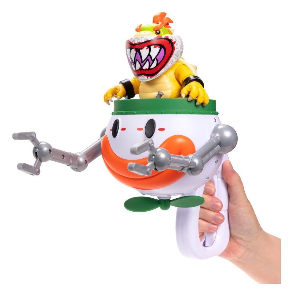 Der Super Mario Galaxy Film Actionfigur Bowser Jr. with Clown Car 13 cm