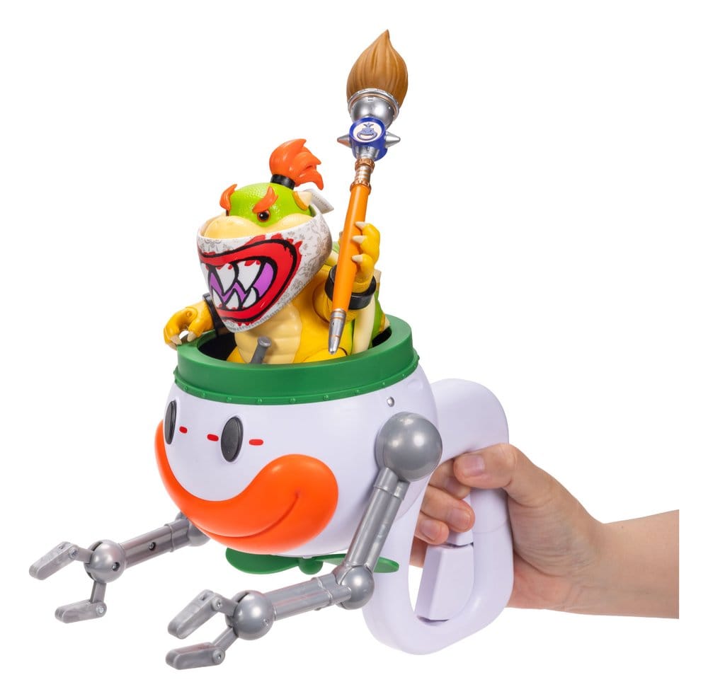 Der Super Mario Galaxy Film Actionfigur Bowser Jr. with Clown Car 13 cm