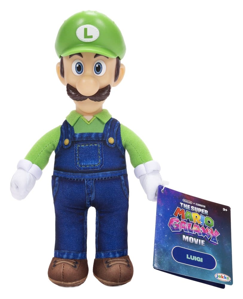 Der Super Mario Galaxy Film Plüschfigur Luigi 23 cm
