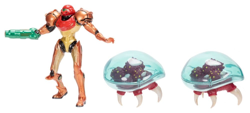 World of Nintendo Metroid Minifiguren 3er-Pack Samus Bounty Hunter 6 cm