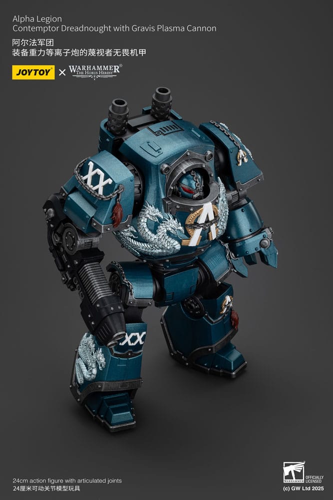 Warhammer The Horus Heresy Actionfigur Alpha Legion Contemptor Dreadnought with Gravis Plasma Cannon 25 cm