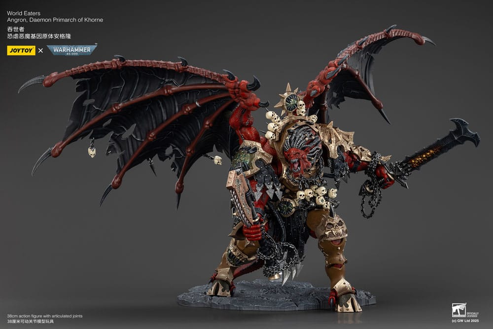 Warhammer 40k Actionfigur World Eaters Angron Daemon Primarch of Khorne 48 cm
