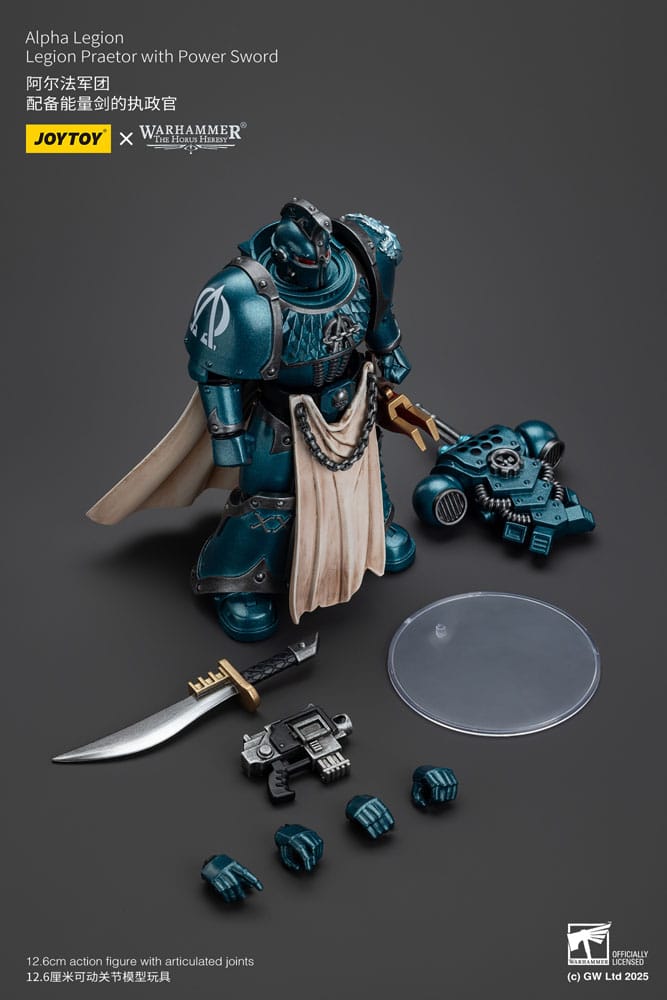 Warhammer The Horus Heresy Actionfigur Alpha Legion Praetor with Power Sword 20 cm