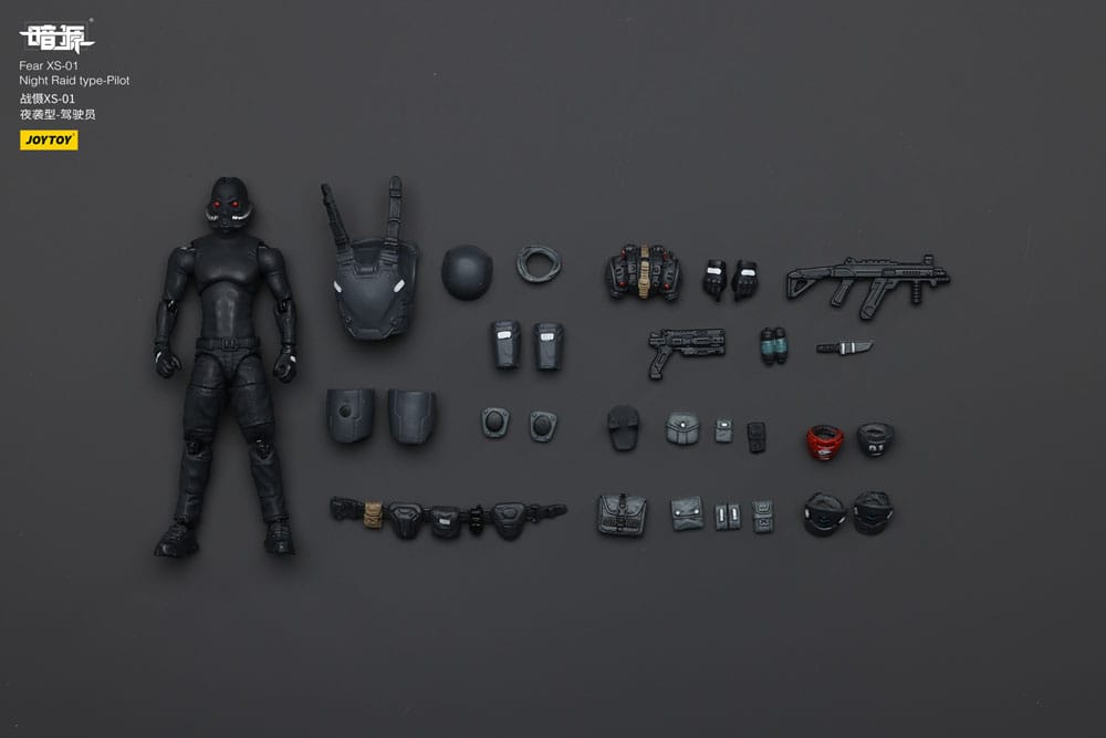 Battle For the Stars Actionfigur Fear XS-01 Night Raid type-Pilot 12 cm