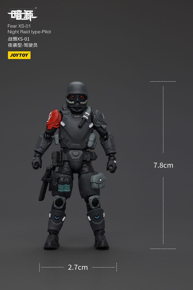 Battle For the Stars Actionfigur Fear XS-01 Night Raid type-Pilot 12 cm