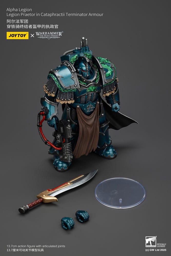 Warhammer The Horus Heresy Actionfigur Alpha Legion Legion Praetor in Cataphractii Terminator Armour 18 cm