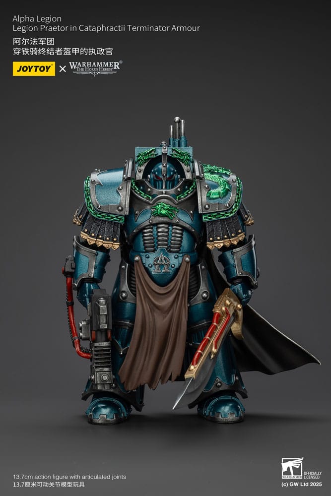 Warhammer The Horus Heresy Actionfigur Alpha Legion Legion Praetor in Cataphractii Terminator Armour 18 cm