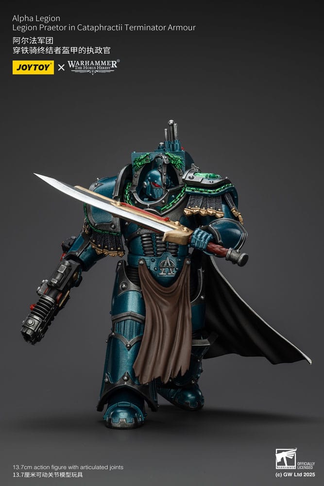 Warhammer The Horus Heresy Actionfigur Alpha Legion Legion Praetor in Cataphractii Terminator Armour 18 cm