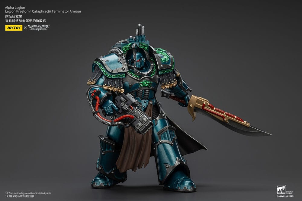 Warhammer The Horus Heresy Actionfigur Alpha Legion Legion Praetor in Cataphractii Terminator Armour 18 cm